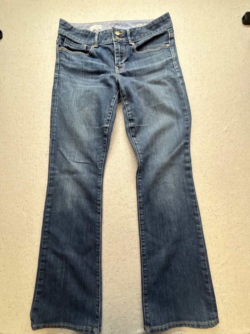 Vintage Gap 1969 Sexy Boot Jeans Womens 6/28 Low Rise Blue Bootcut Denim Y2K